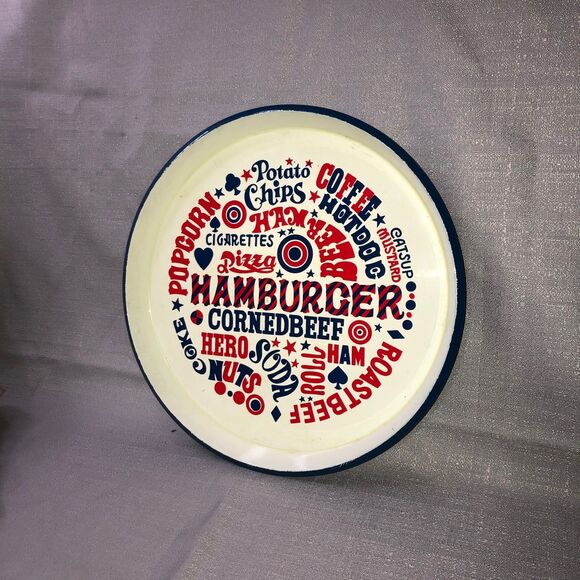 Vintage 1970s Party Time Serving Tray, Picnic Deco, 70s Party Decor; 4th of July - Picture 2 of 6